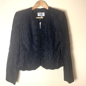 Women's Black Lace Blazer